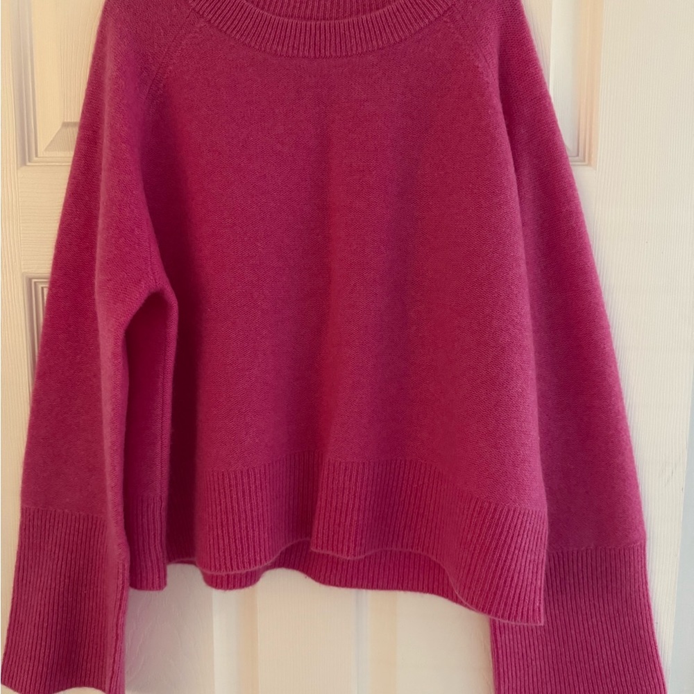 Rachel Zoe Fuchsia V-Neck Sweater